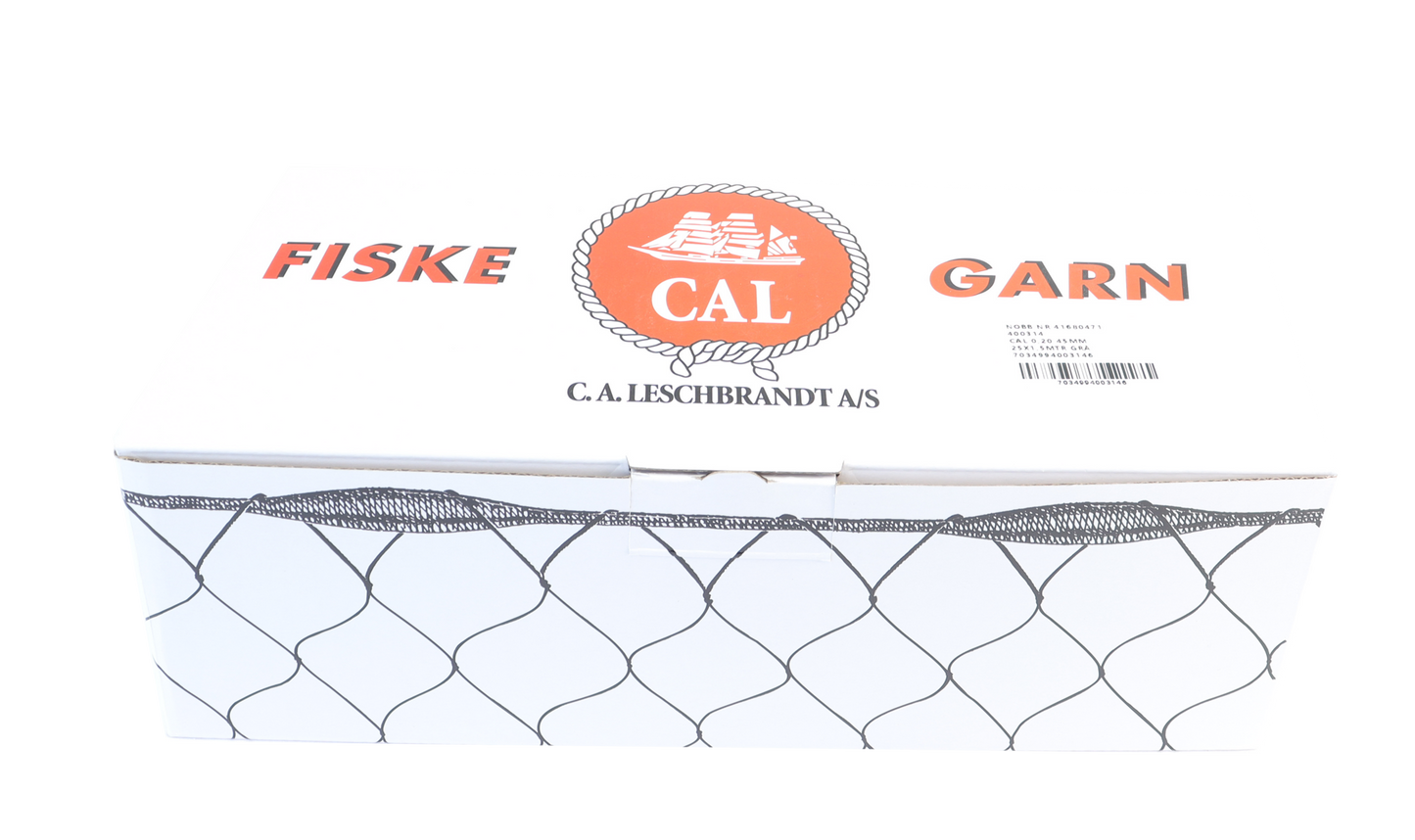 CAL Ferskvannsgarn - 0,2mm - Grå - 25x1,5 meter