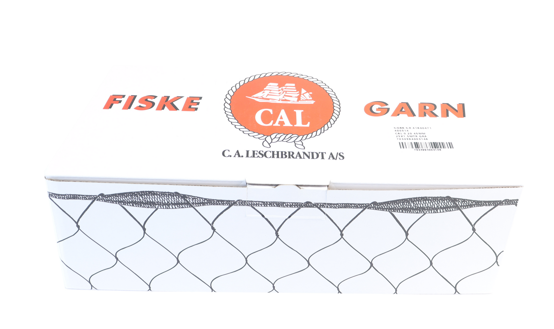 CAL Ferskvannsgarn - 0,2mm - Grå - 25x1,5 meter