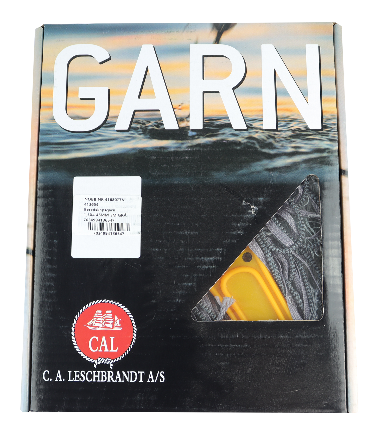 CAL Beredskapsgarn - 1,5mmx3 - Grå - Multifilament - 27,5x3 meter