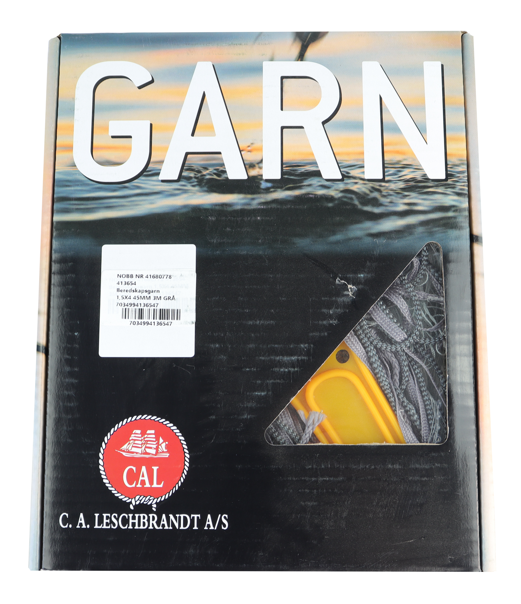 CAL Beredskapsgarn - 1,5mmx3 - Grå - Multifilament - 27,5x3 meter