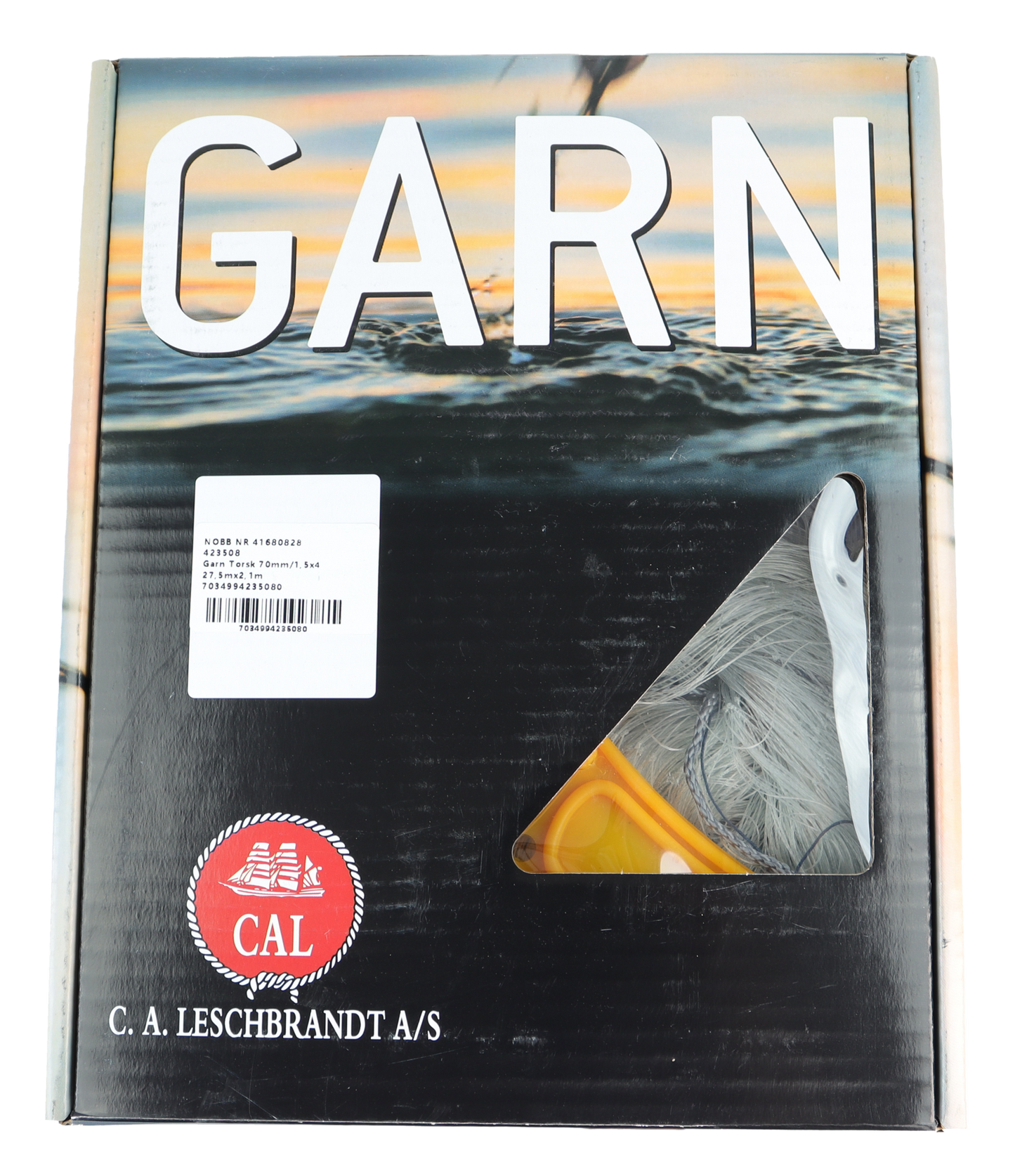 CAL Breiflabbgarn - 0,60mm - Blå - 27x2,7 meter