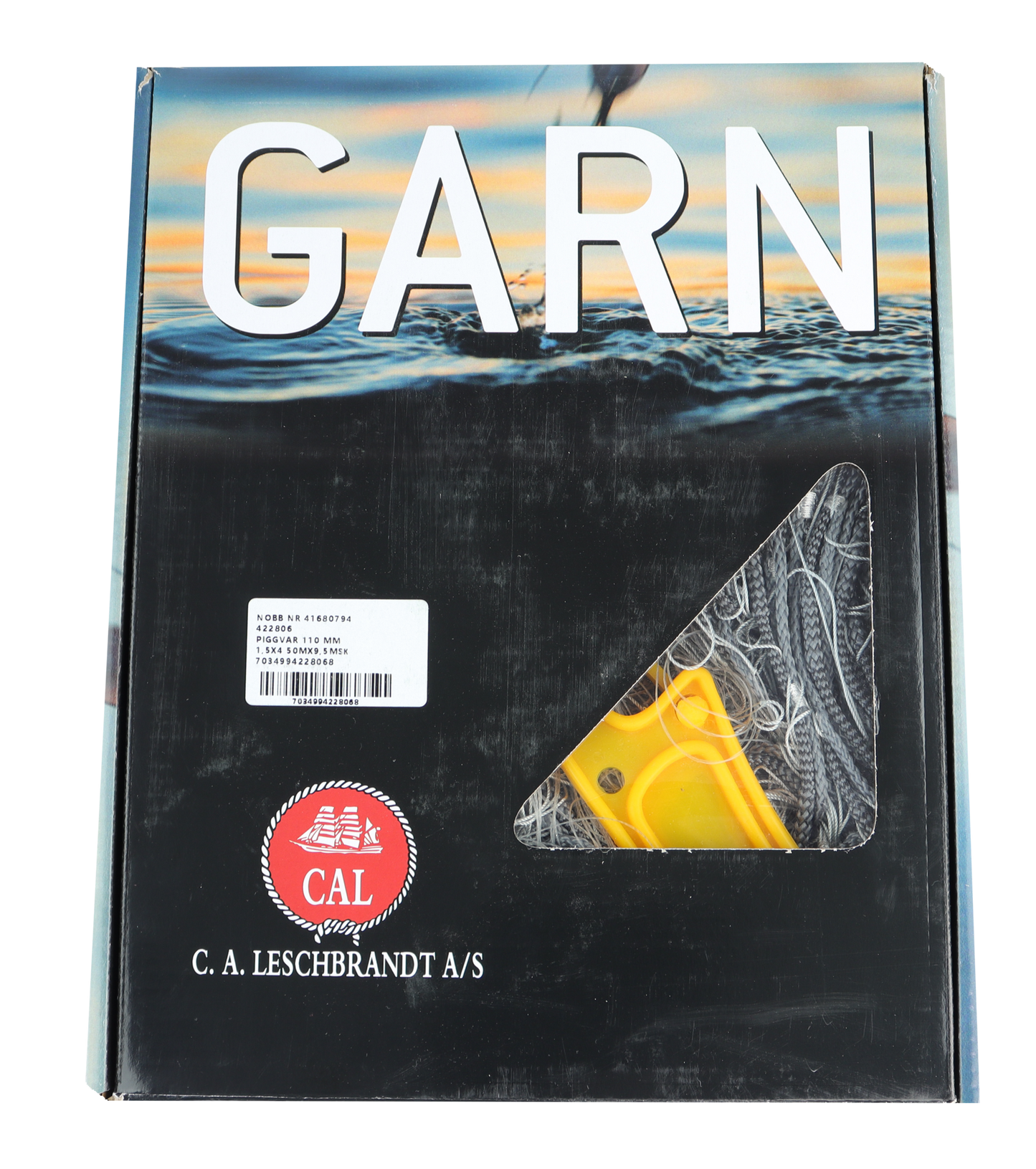 CAL Piggvargarn - 1,5mmx4 - Svart - 50x2 meter