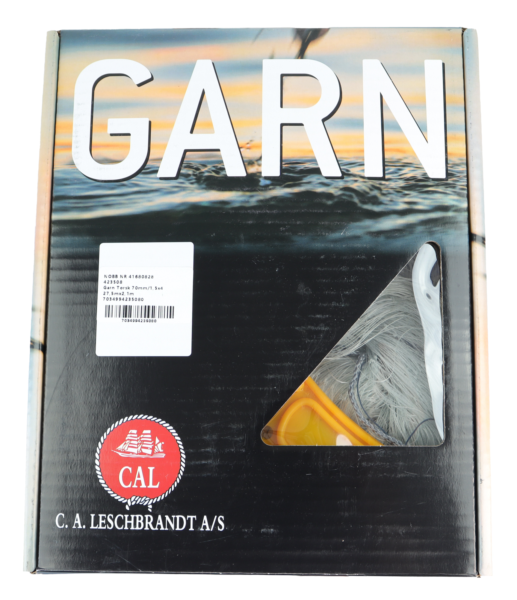 CAL Torskegarn - Grå - 27,5x2,1 meter