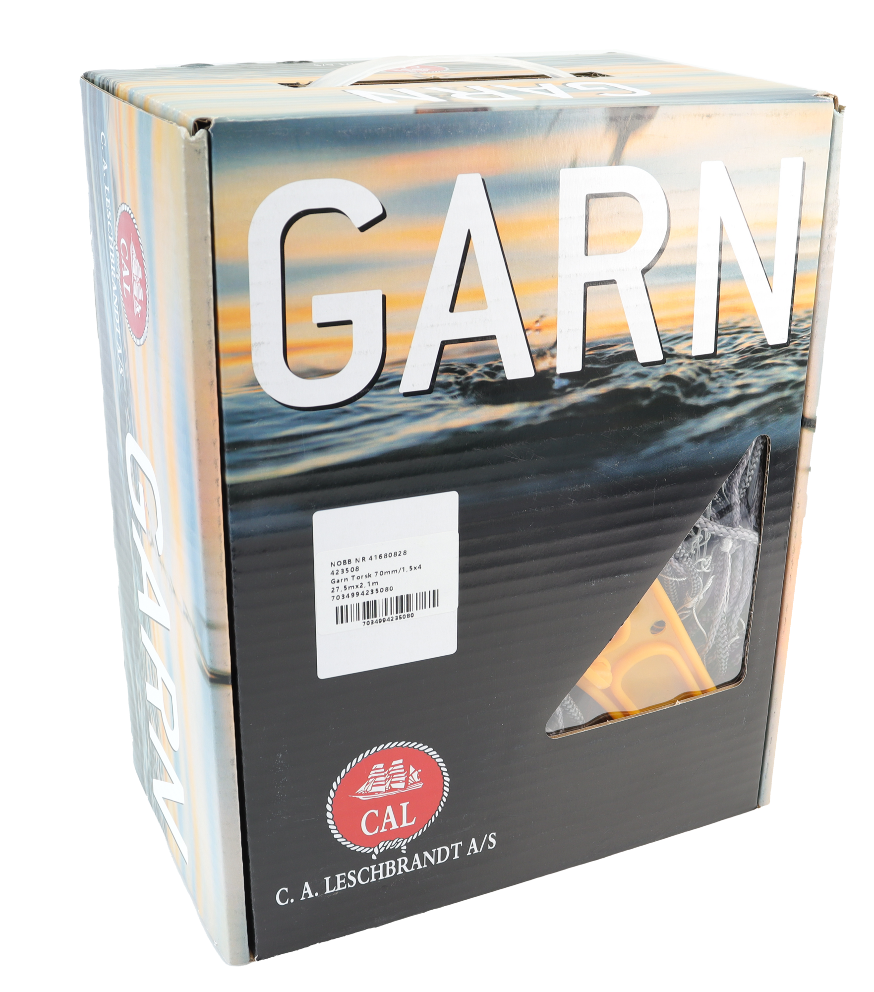 CAL Torskegarn - Grå - 27,5x2,1 meter
