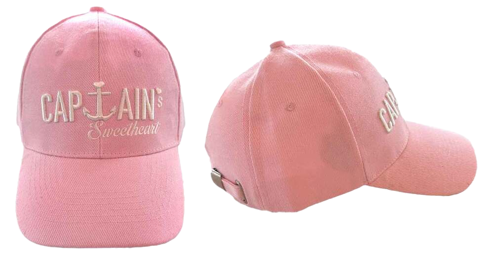 Caps Captain – Blå og Rosa – Justerbar one-size Captain's Sweetheart