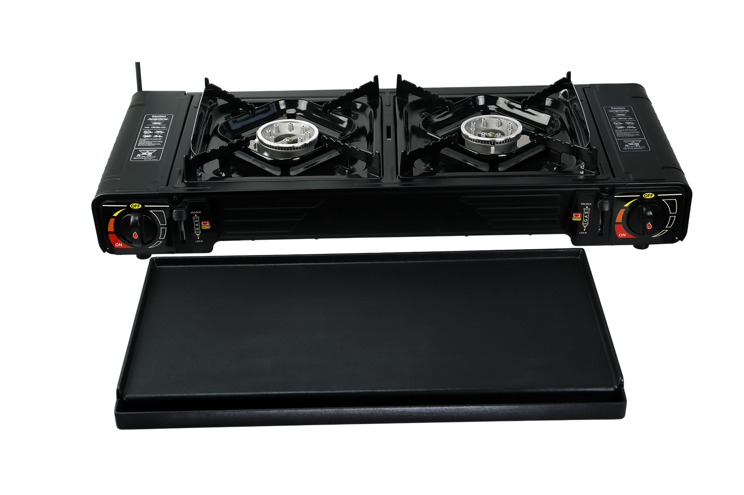 Osean Dobbelt Minikjøkken med Grill - 2x2000W - Grillplate - Koffert