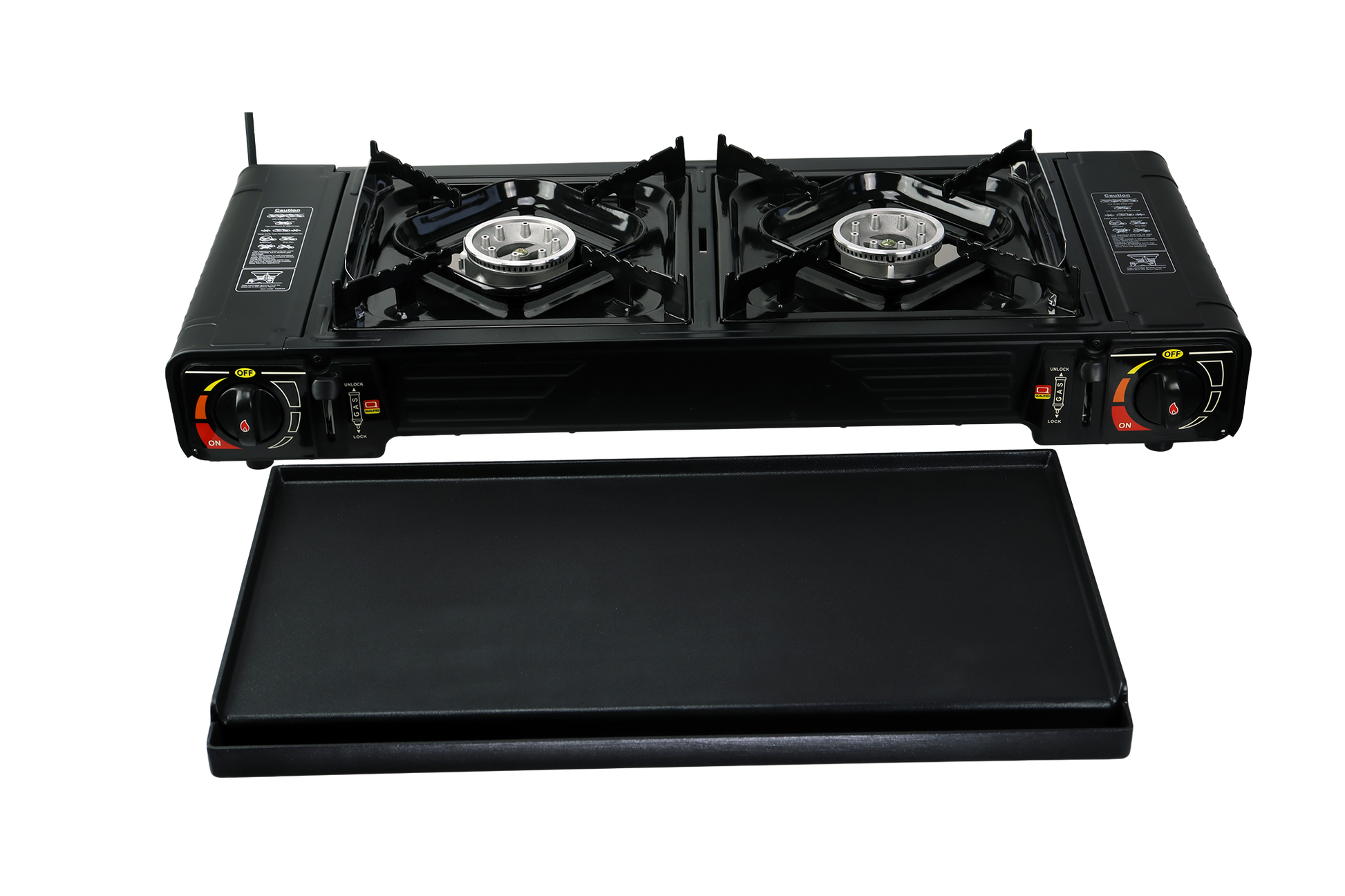 Osean Dobbelt Minikjøkken med Grill - 2x2000W - Grillplate - Koffert