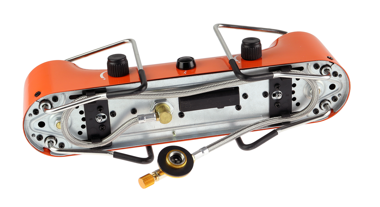 Osean Dobbel Gassbrenner Retro - 2x2500W - Foldbart - Piezotenner