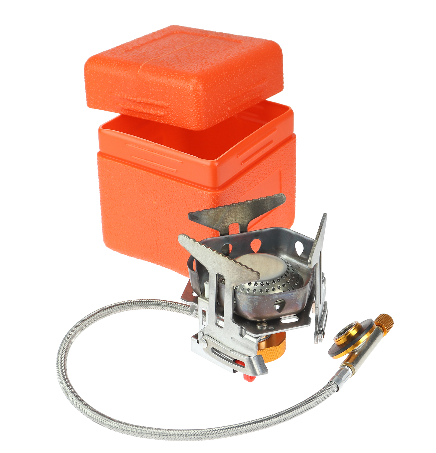 Osean Gassbrenner med Slange - 2200W - Foldbar - Rustfri - med Boks