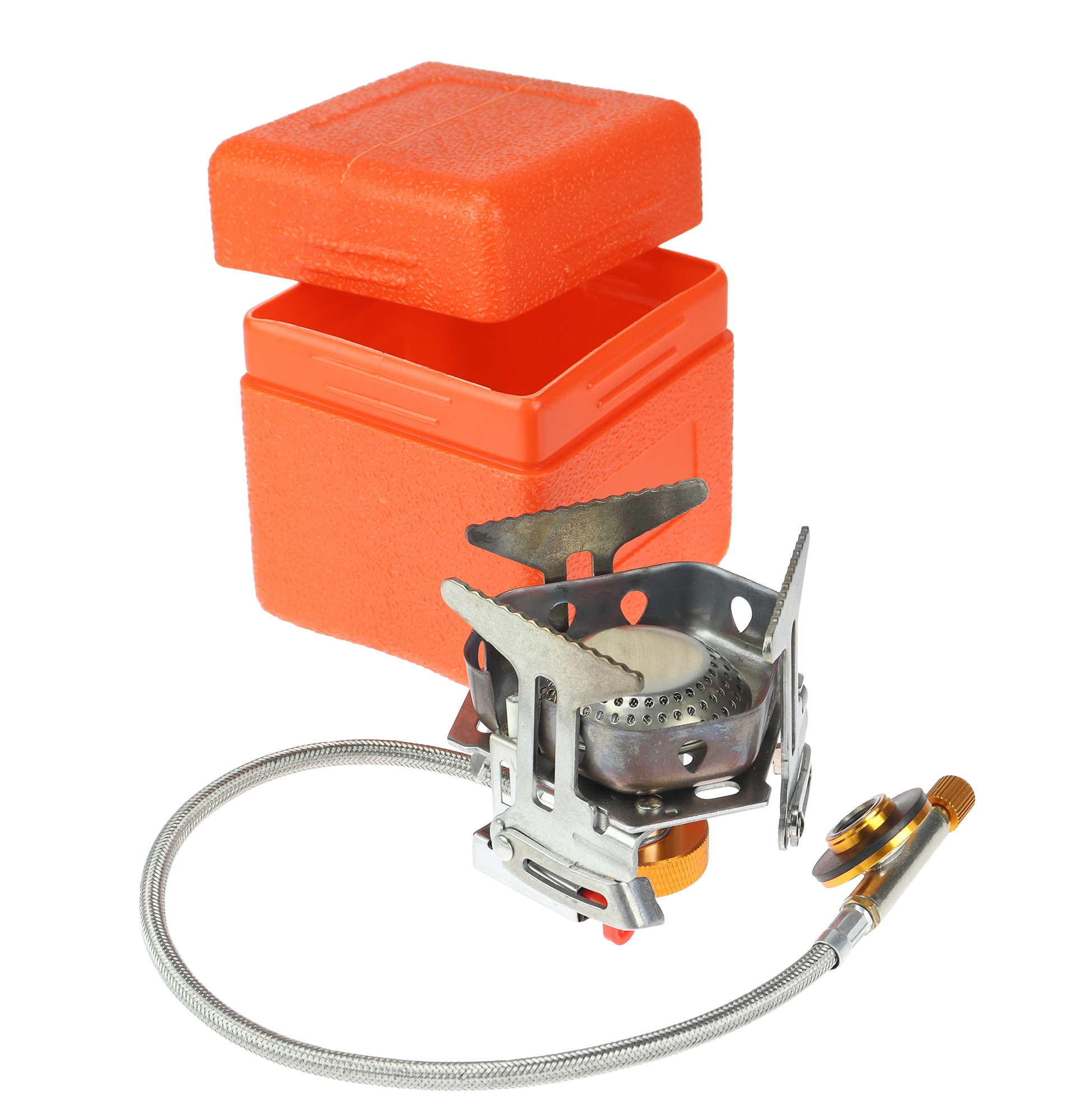 Osean Gassbrenner med Slange - 2200W - Foldbar - Rustfri - med Boks