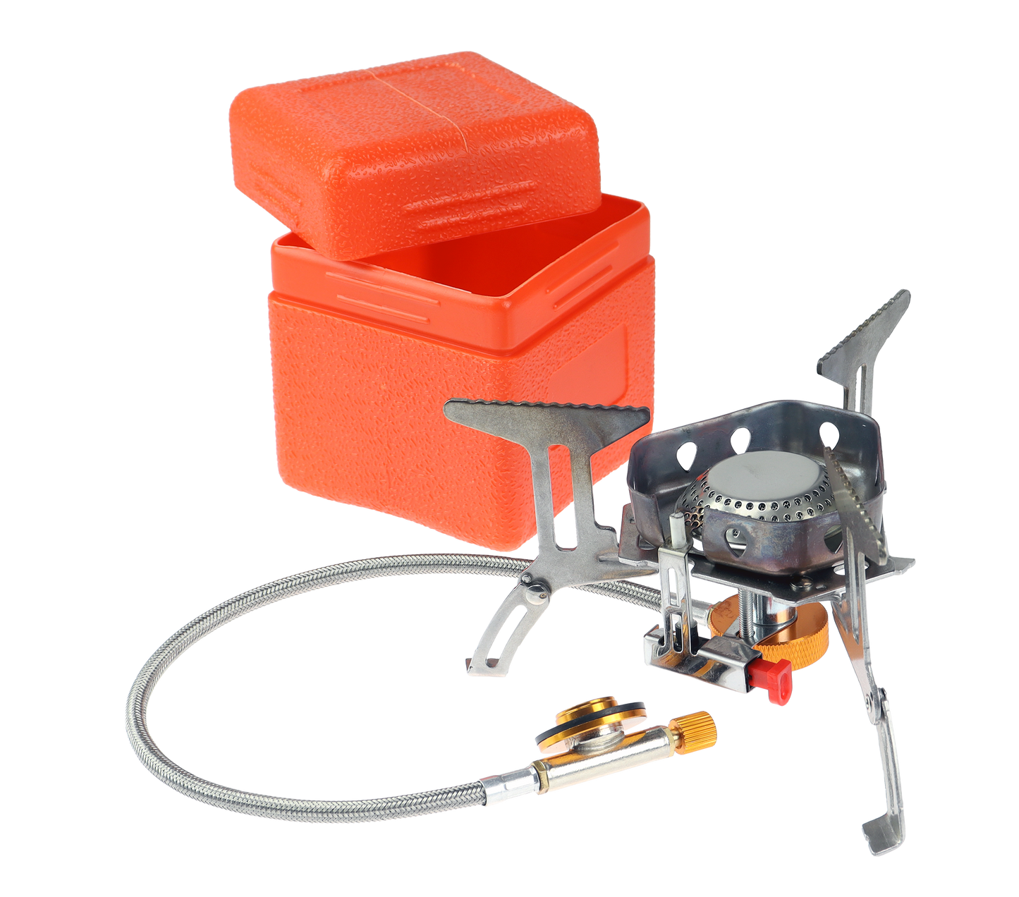 Osean Gassbrenner med Slange - 2200W - Foldbar - Rustfri - med Boks