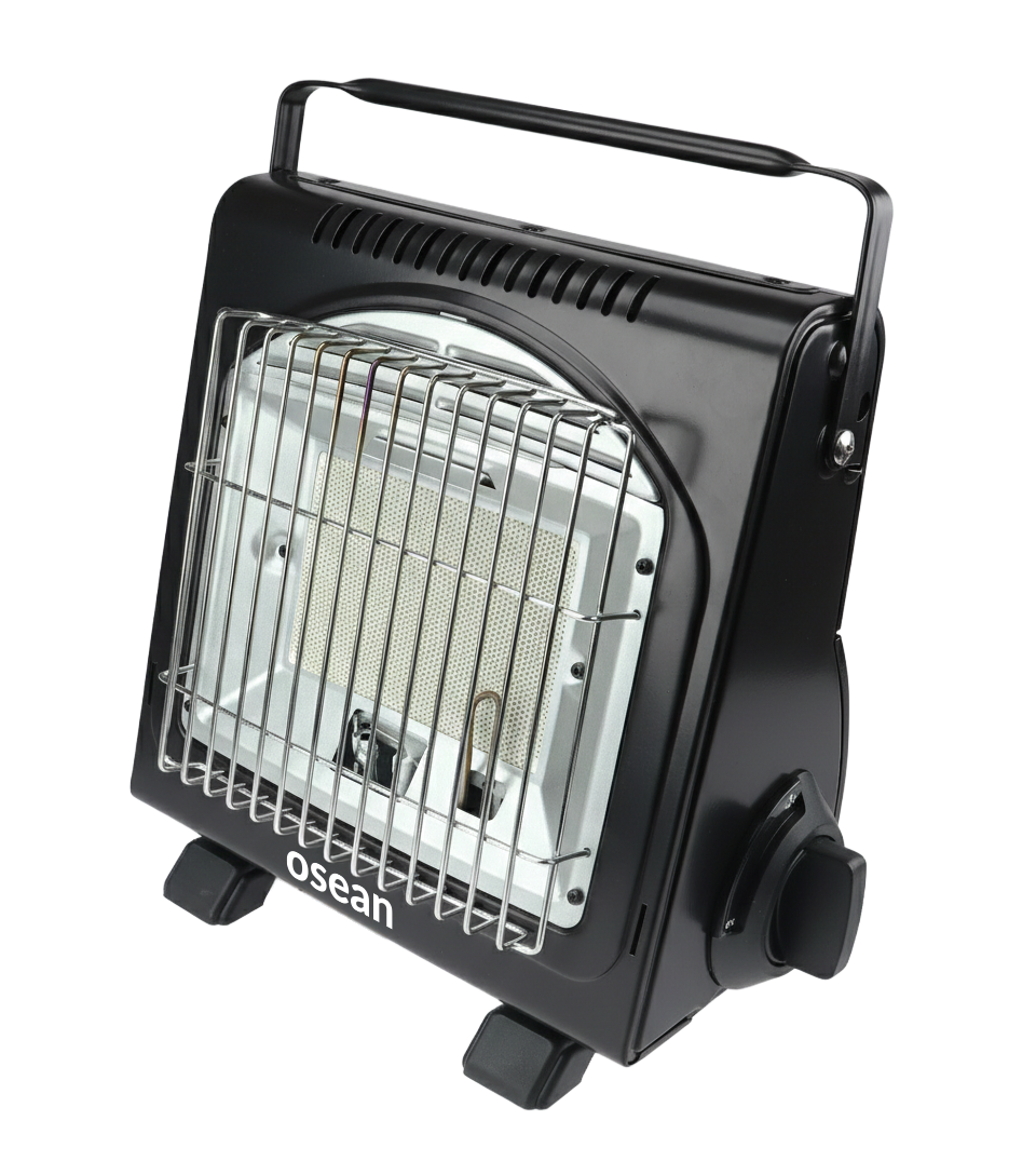 Osean Bærbar Gassovn 1700 W – ODS Sikkerhet og Piezo tenning