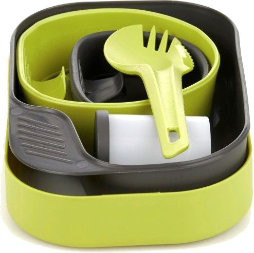 Wildo Matboks Light - 4 deler - Lime/Grå - Tallrikslådan