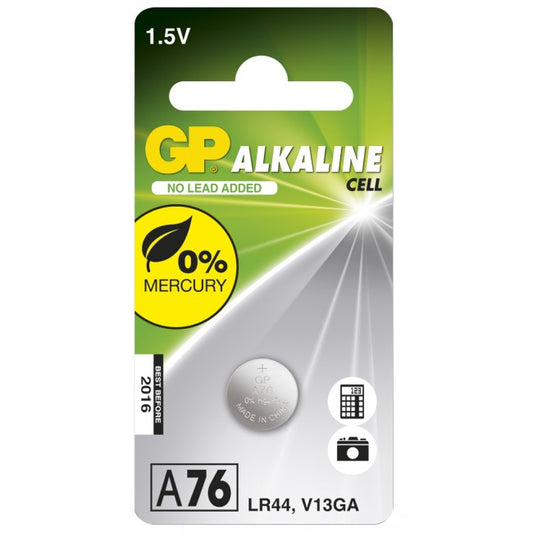 GP Batteri Knappcell - LR44 - 1,5V - Alkalisk