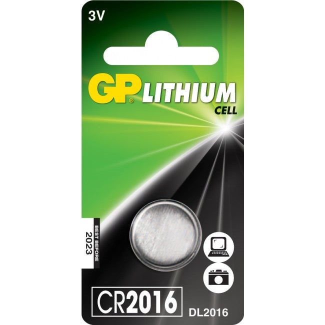 GP Batteri Knappcell - CR2016 - 3V - Lithium