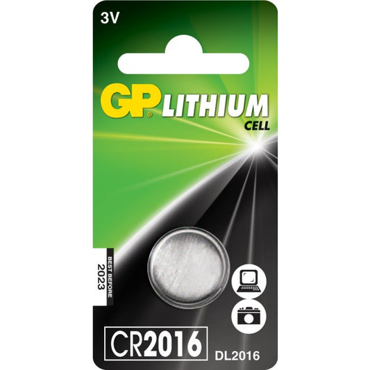 GP Batteri Knappcell - CR2016 - 3V - Lithium
