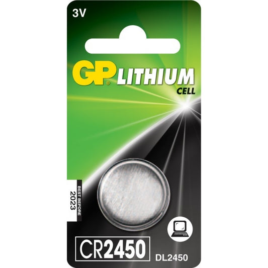 GP Batteri Knappcell - CR2450 - 3V - Lithium