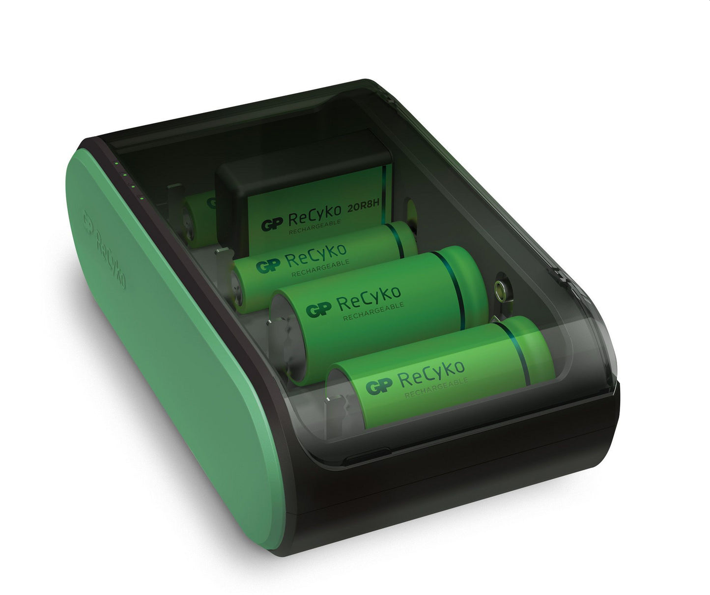 GP ReCyko Universal Batterilader - AAA, AA, C, D og 9V NiMH