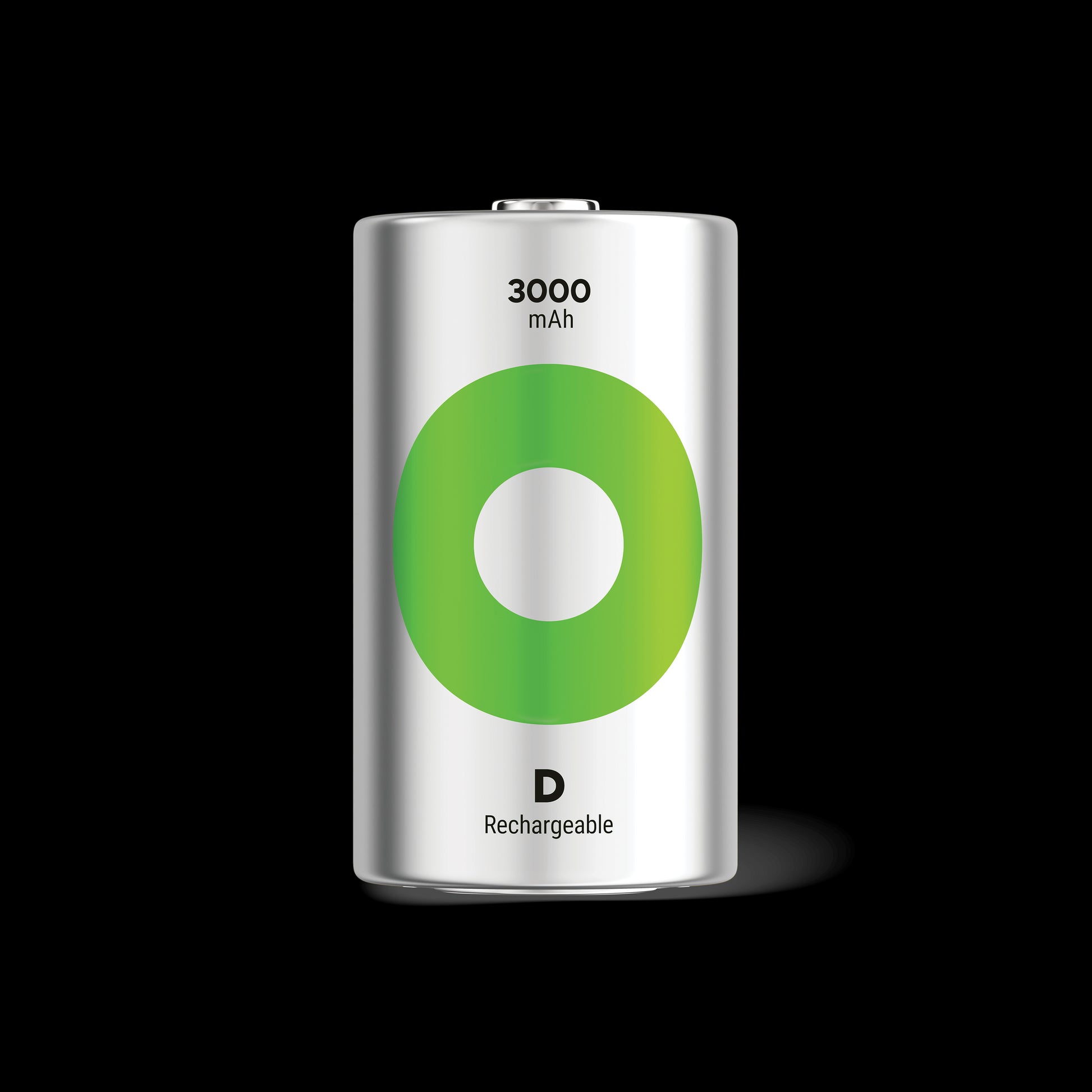 GP ReCyko D-batteri - 3000mAh - Oppladbart NiMH 1,2V - 2pk