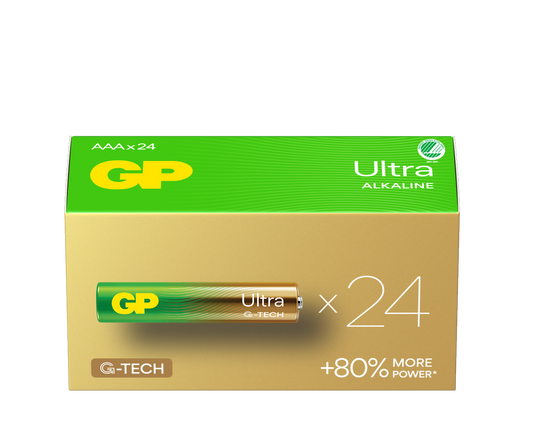 GP Ultra Alkalisk AAA-batteri - 24pk - LR03 - 1,5V