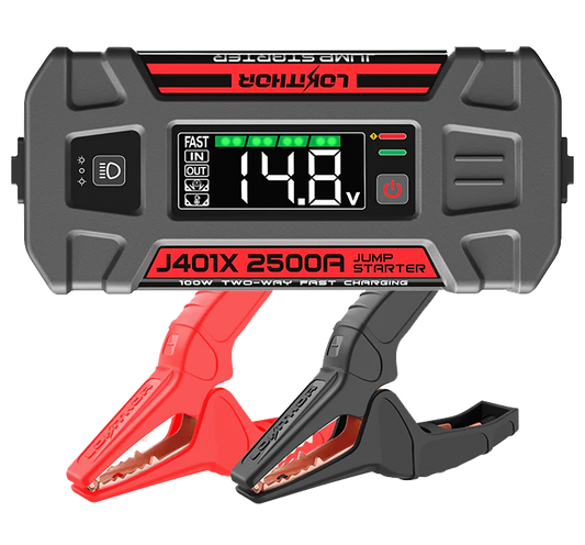 Lokithor J401X Jump Starter - 12V - 2500A - 74Wh - Startbooster