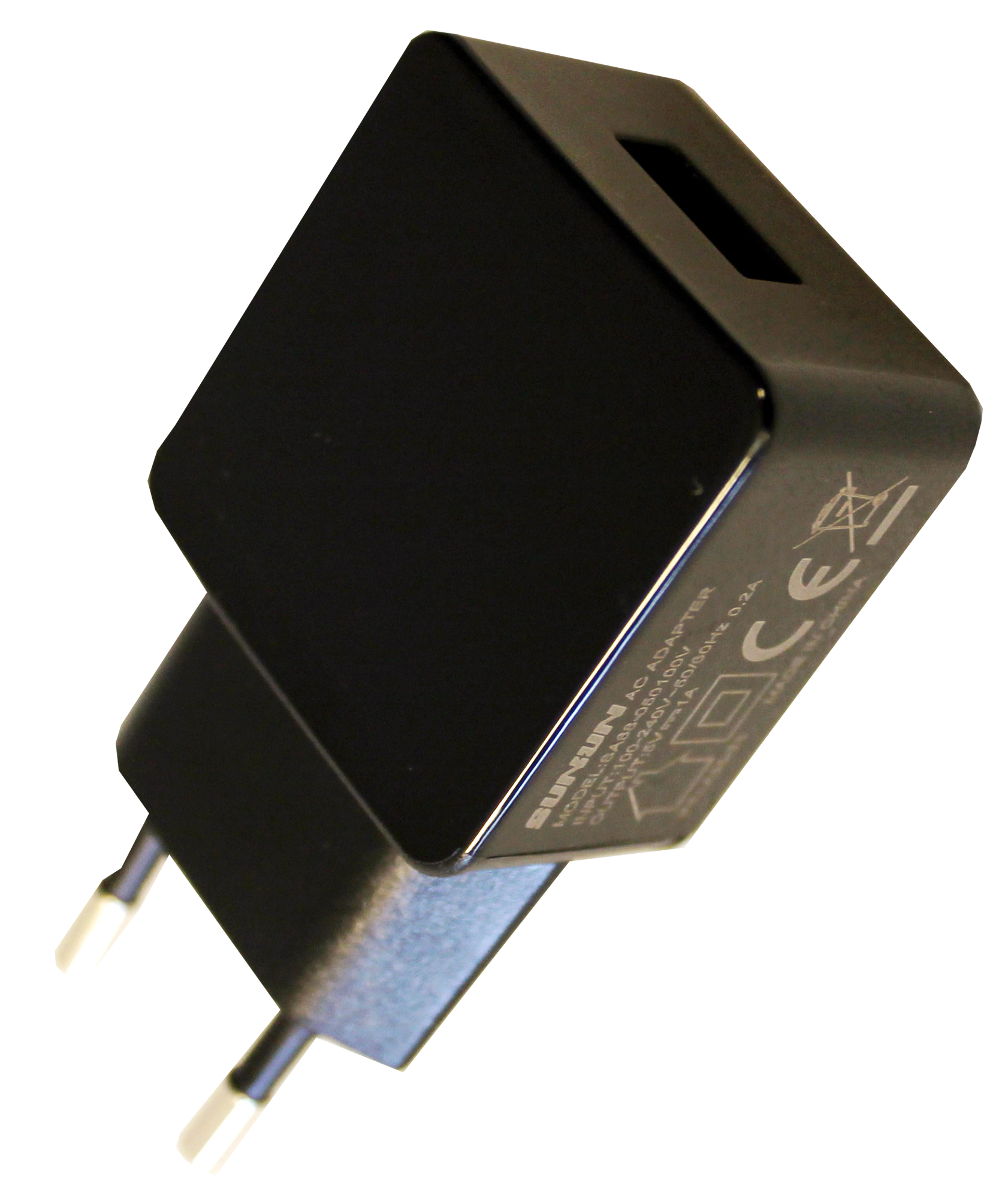 USB Lader 220V AC til 5V DC - 2000mA - Veggadapter