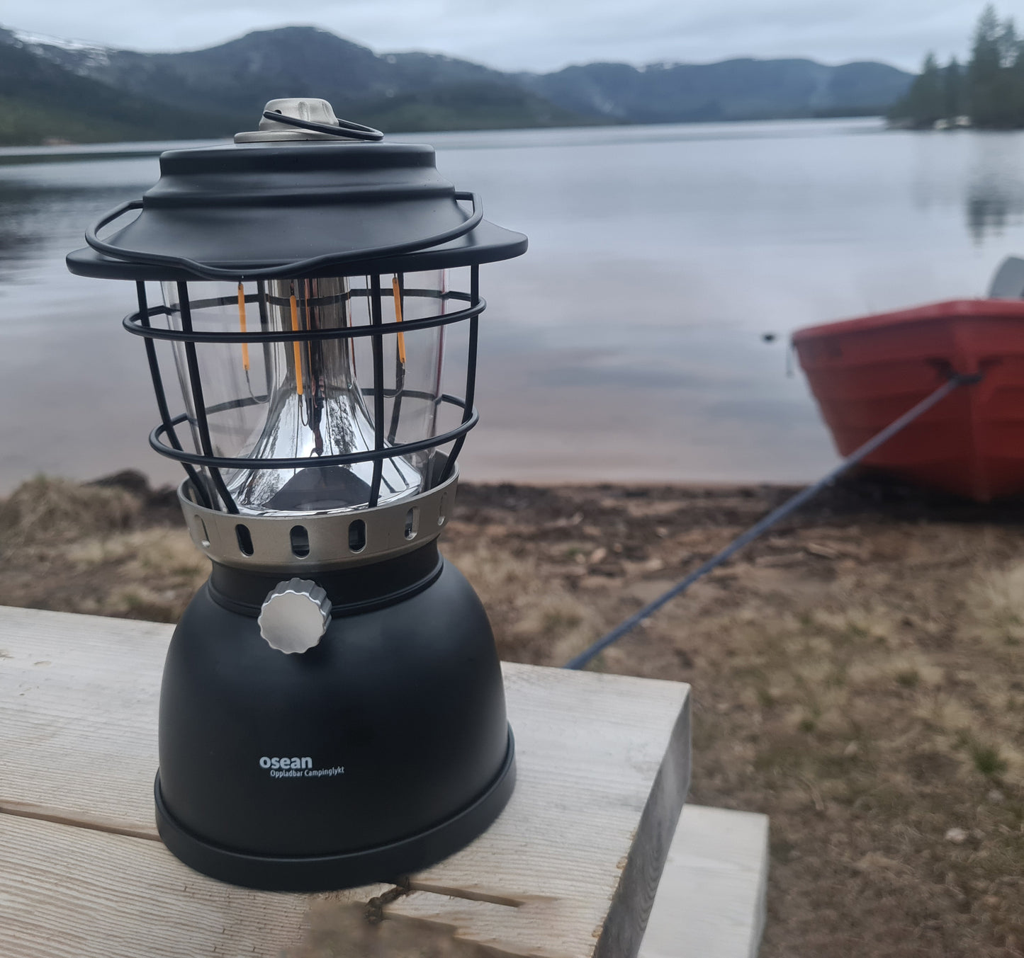 Osean Campinglykt med Powerbank – 500 Lumen – 2 fargar LED – Oppladbar