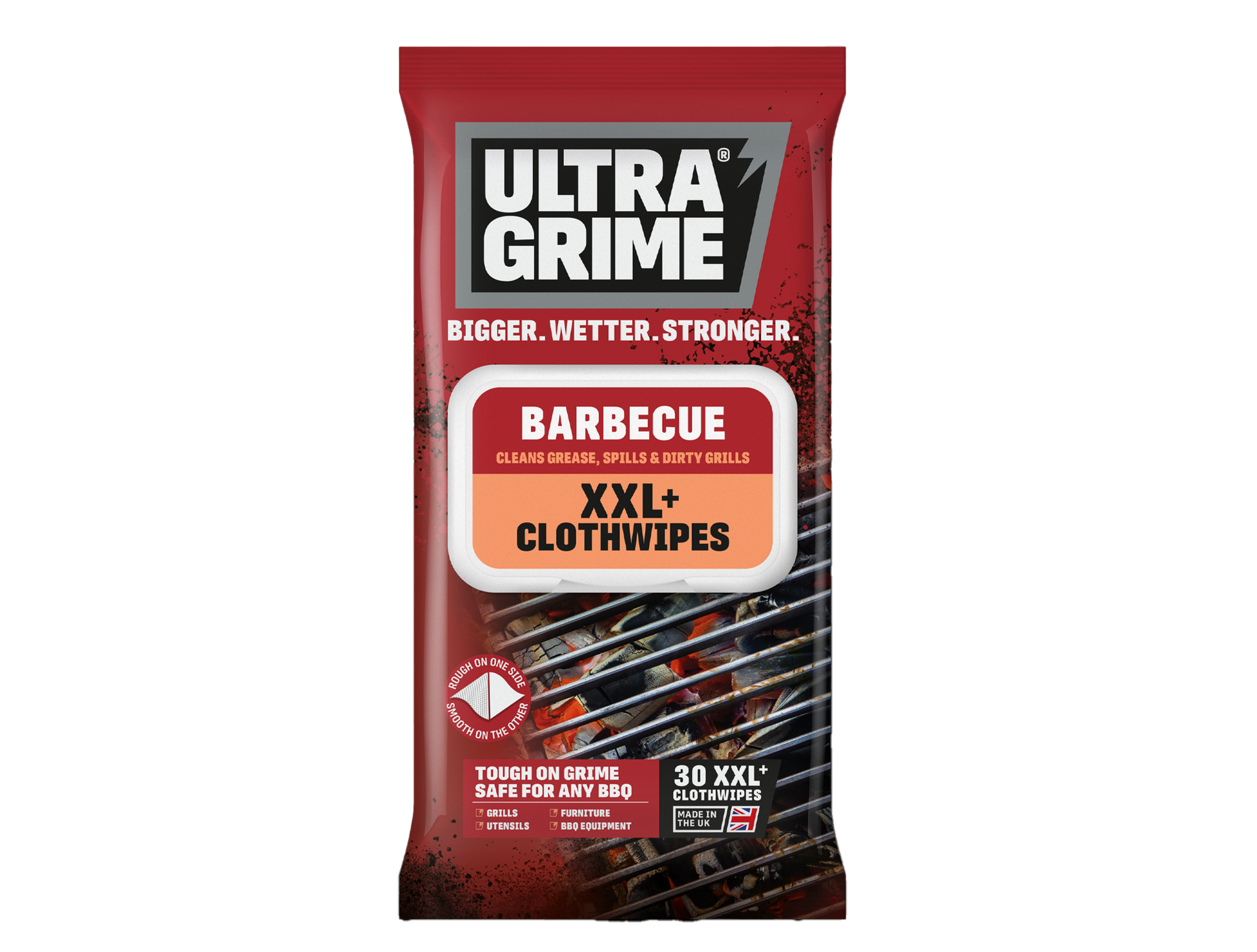 UltraGrime Barbecue - 30stk wipes - Rengjøringskluter
