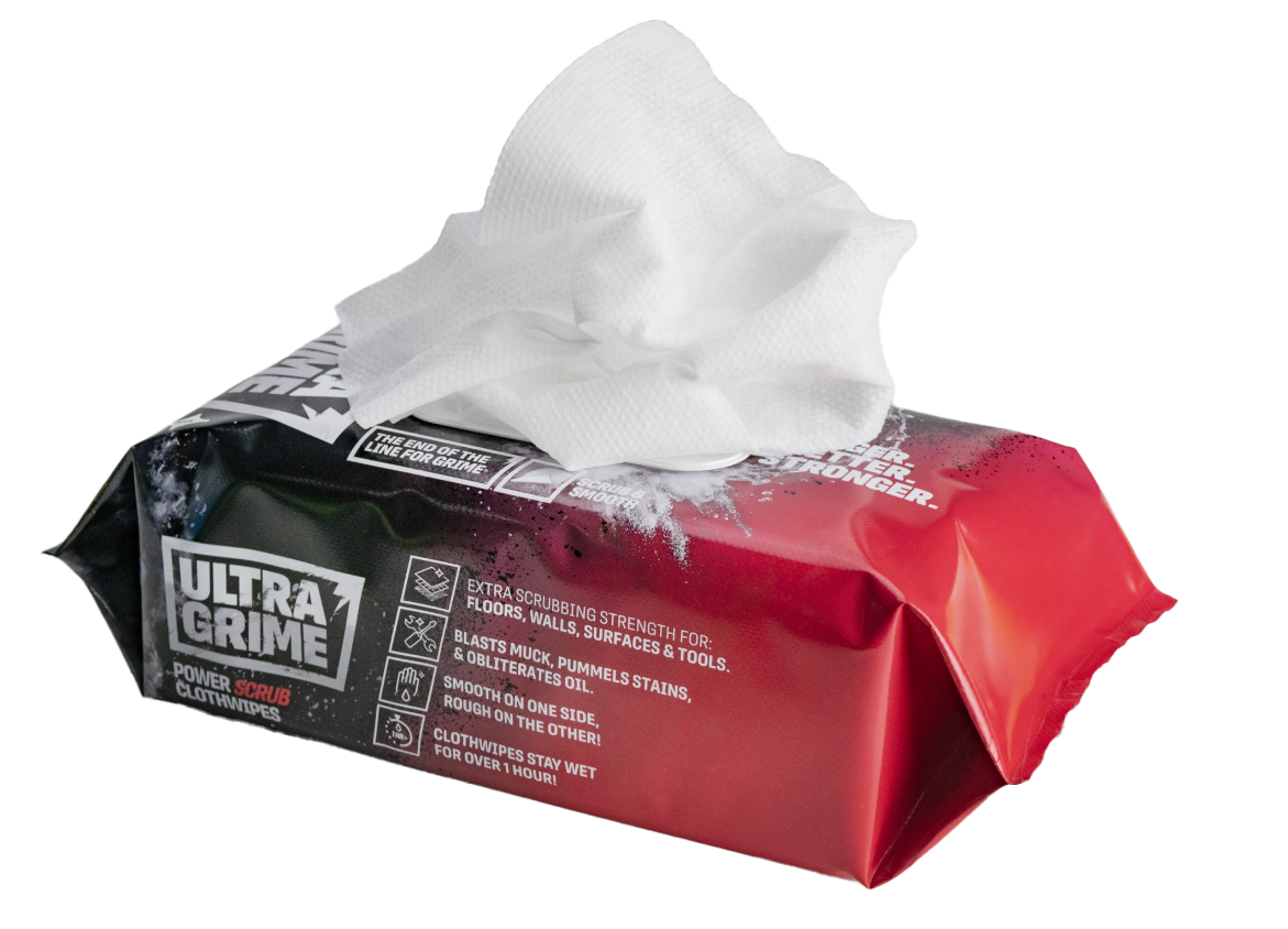 UltraGrime PRO Powerscrub - 80stk wipes - Rengjøringskluter