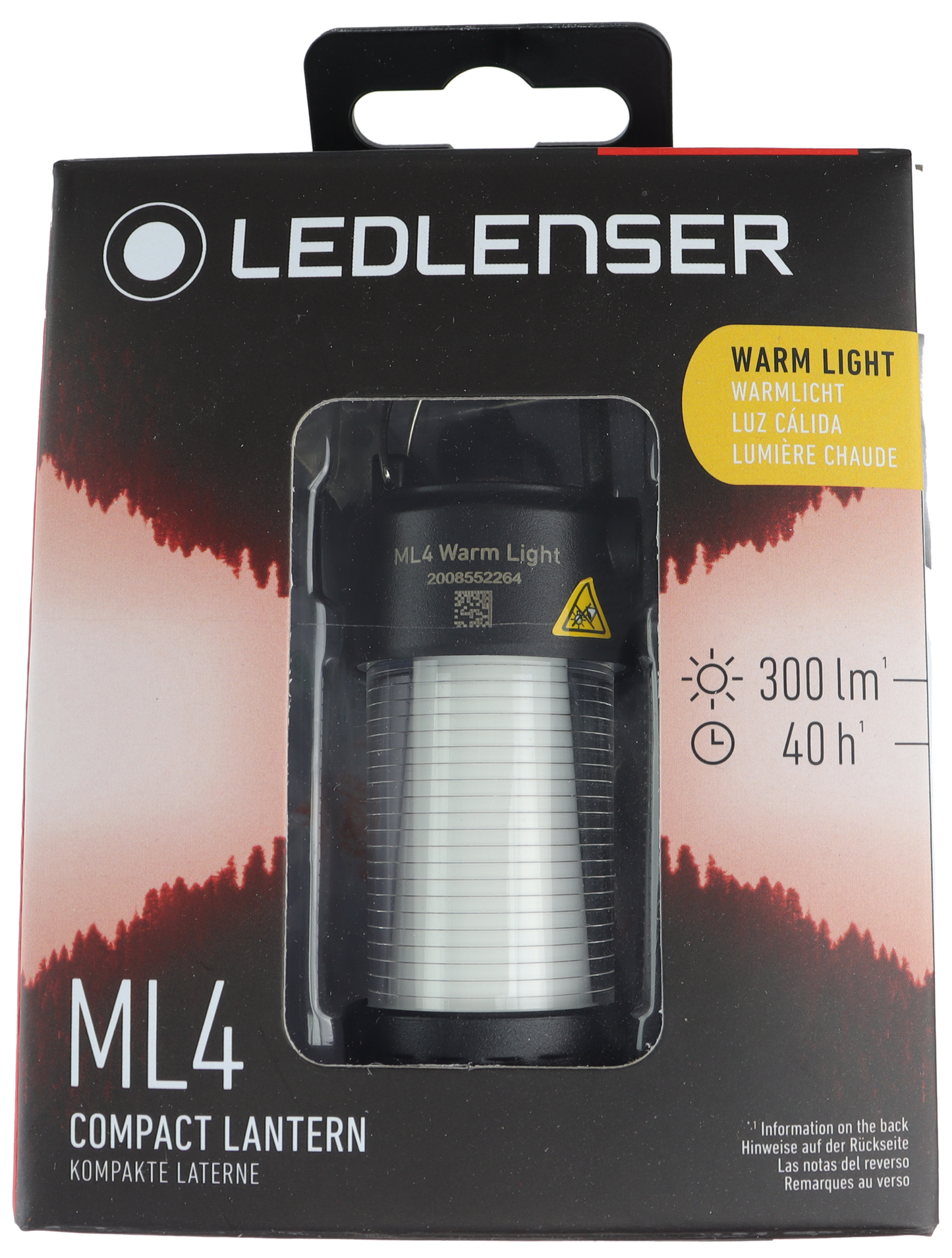 Ledlenser ML4 – Campinglykt – 300 Lumen – Oppladbar