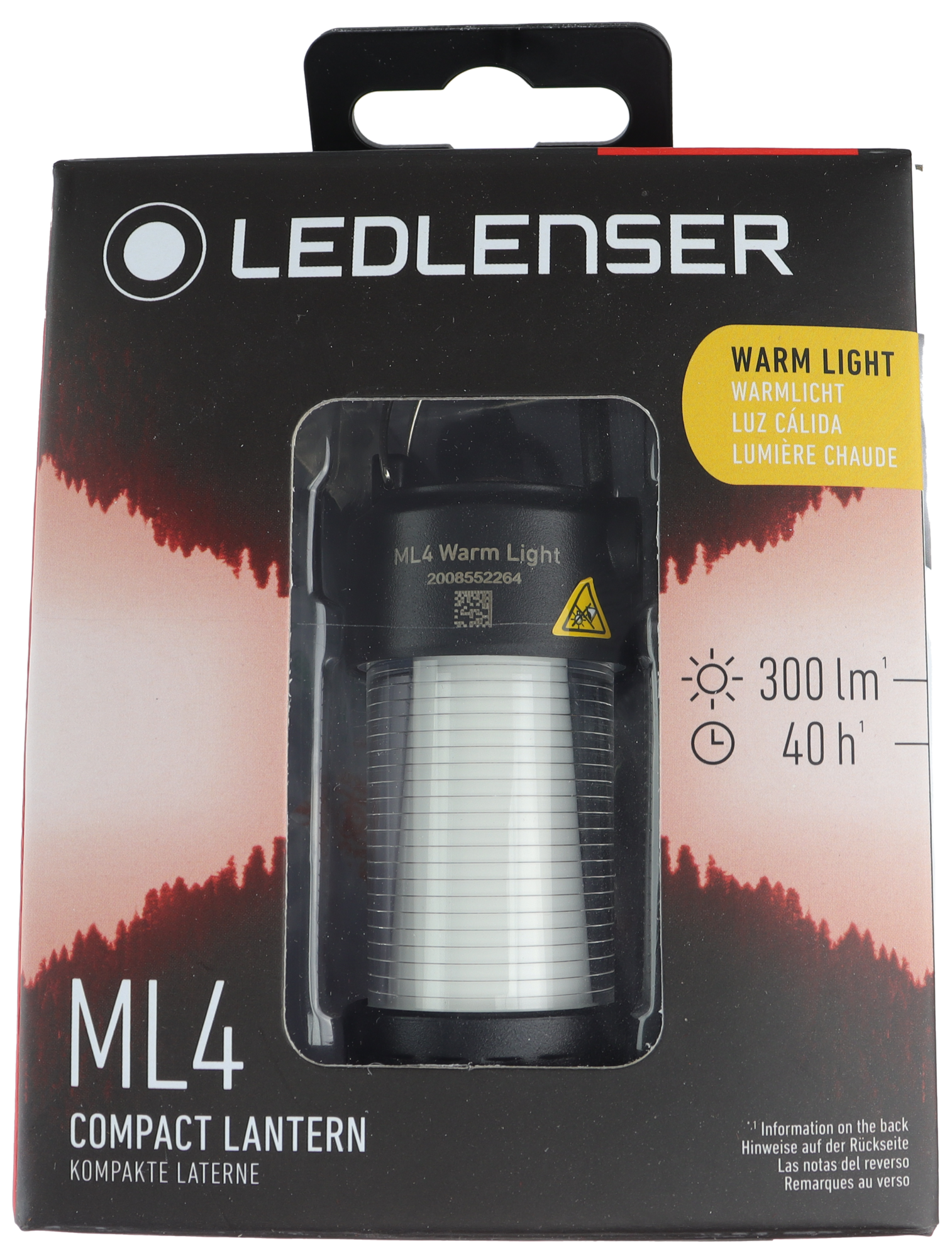 Ledlenser ML4 – Campinglykt – 300 Lumen – Oppladbar