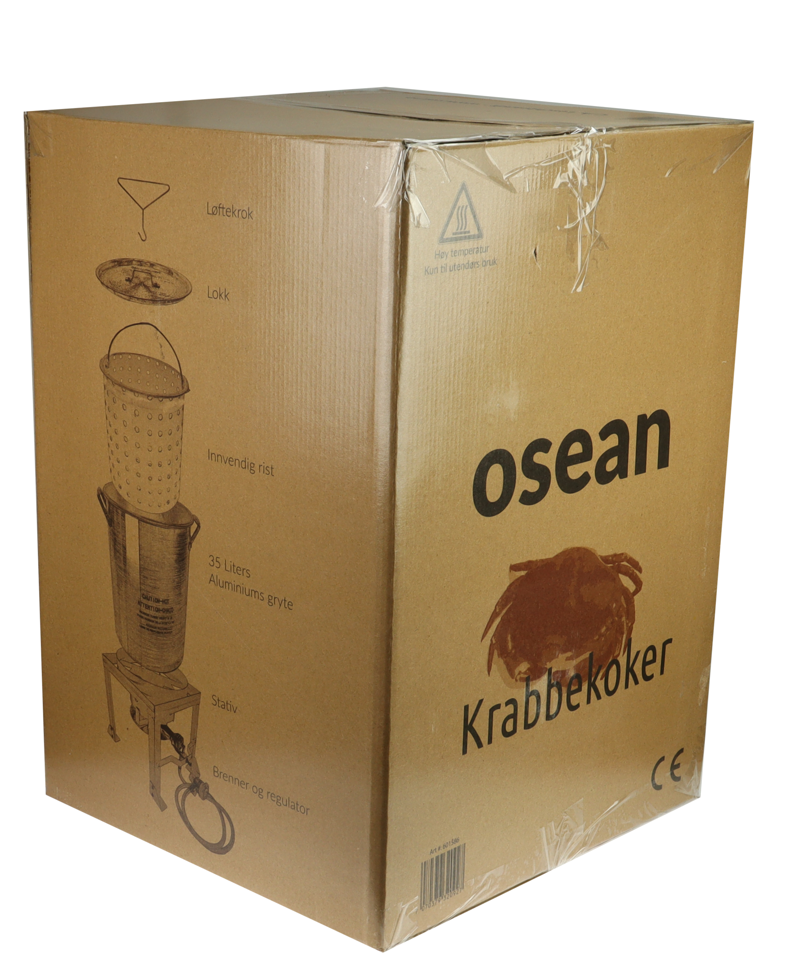 Osean Krabbekoker Sett - 16kW - 35 Liter - Komplett - CE-godkjent