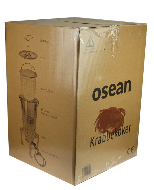 Osean Krabbekoker Sett - 16kW - 35 Liter - Komplett - CE-godkjent