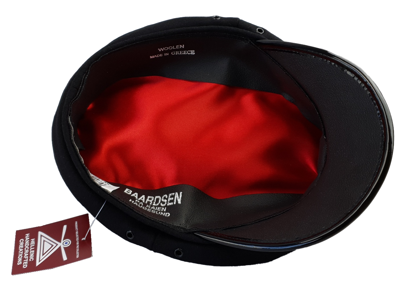 Skipperlue med blank brem – Str. 57–62