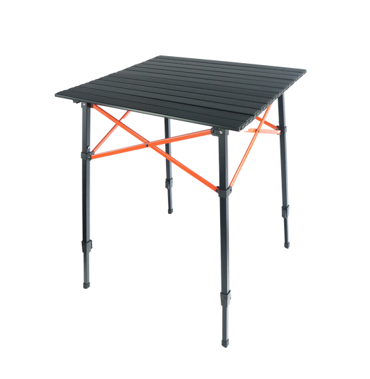 BÅL Campingbord - Justerbart - Aluminium - 70x70x70/85 cm