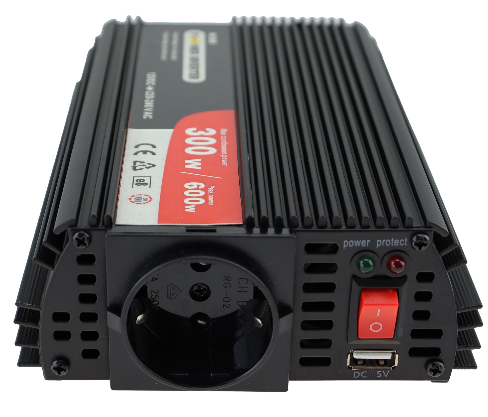 CAL Inverter med USB - 12V DC til 220V AC - 300W