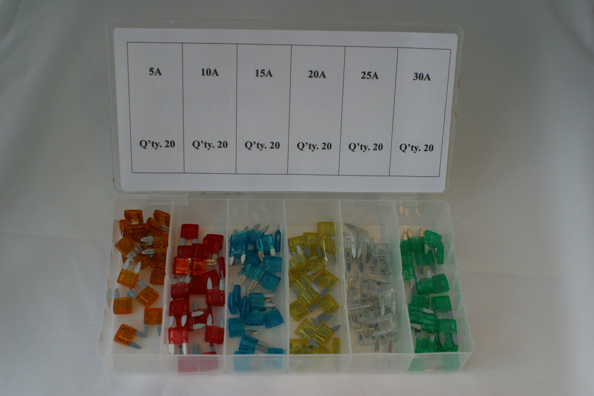 CAL Mini Flatstiftsikringar - Assortert - 120 deler