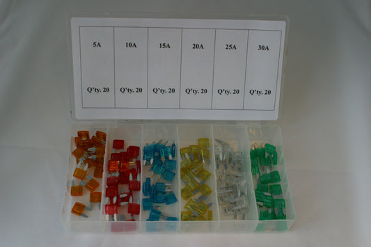 CAL Mini Flatstiftsikringar - Assortert - 120 deler