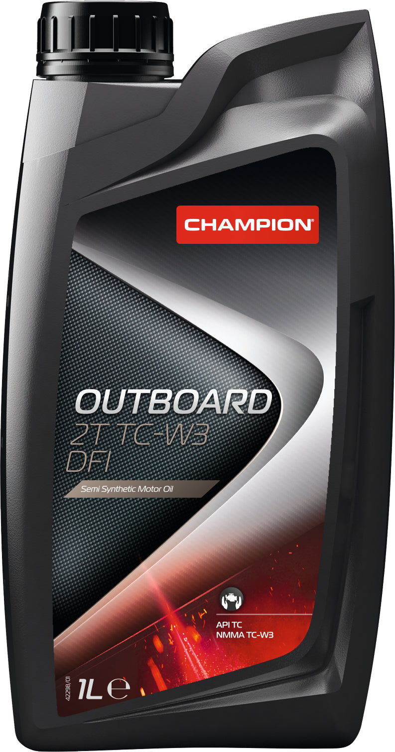 Champion Outboard 2-Takt Motorolje TC-W3 1L - Syntetisk Olje til Påhengsmotor