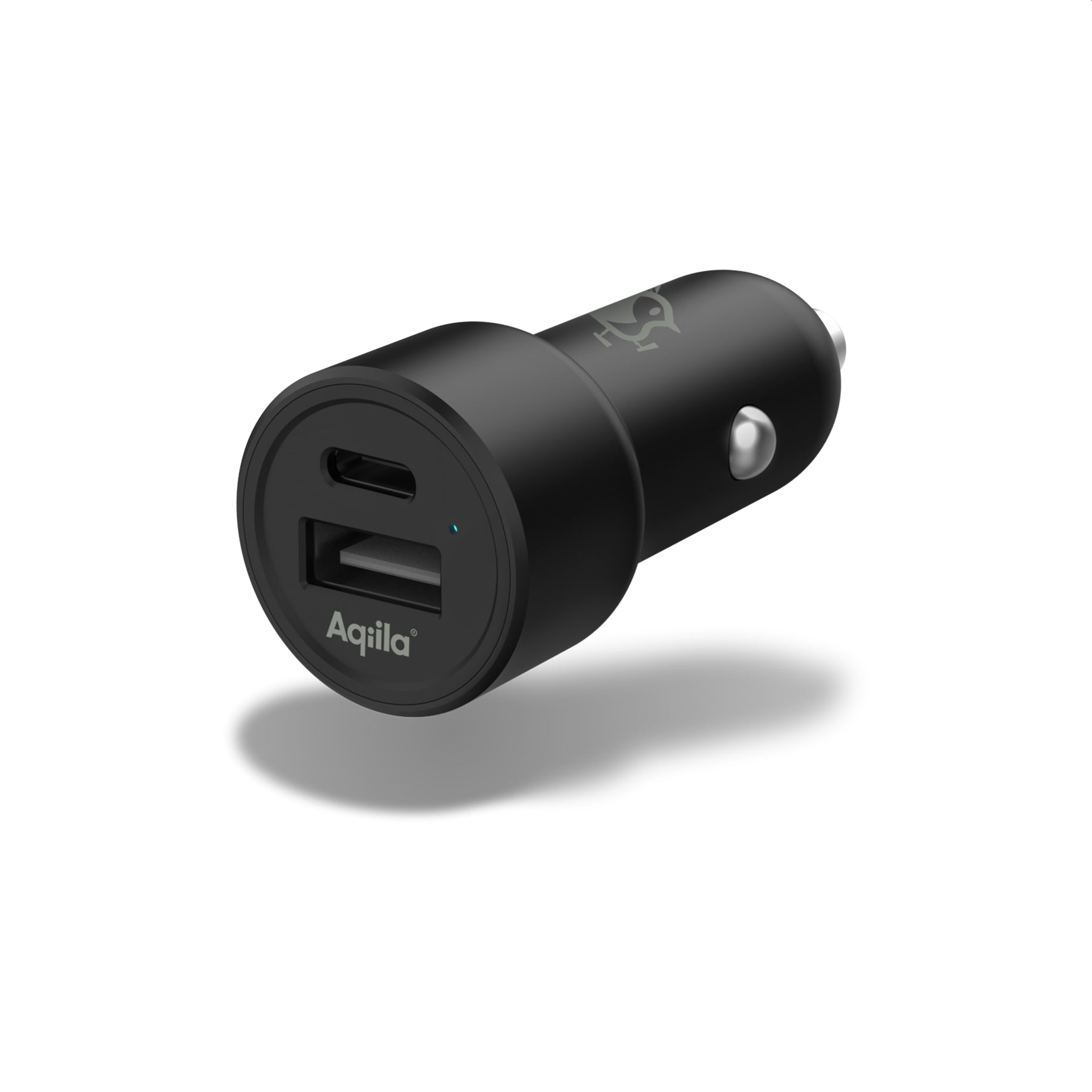 Aqiila Chargebird CC2 – USB biladapter 32W, USB-A + USB-C
