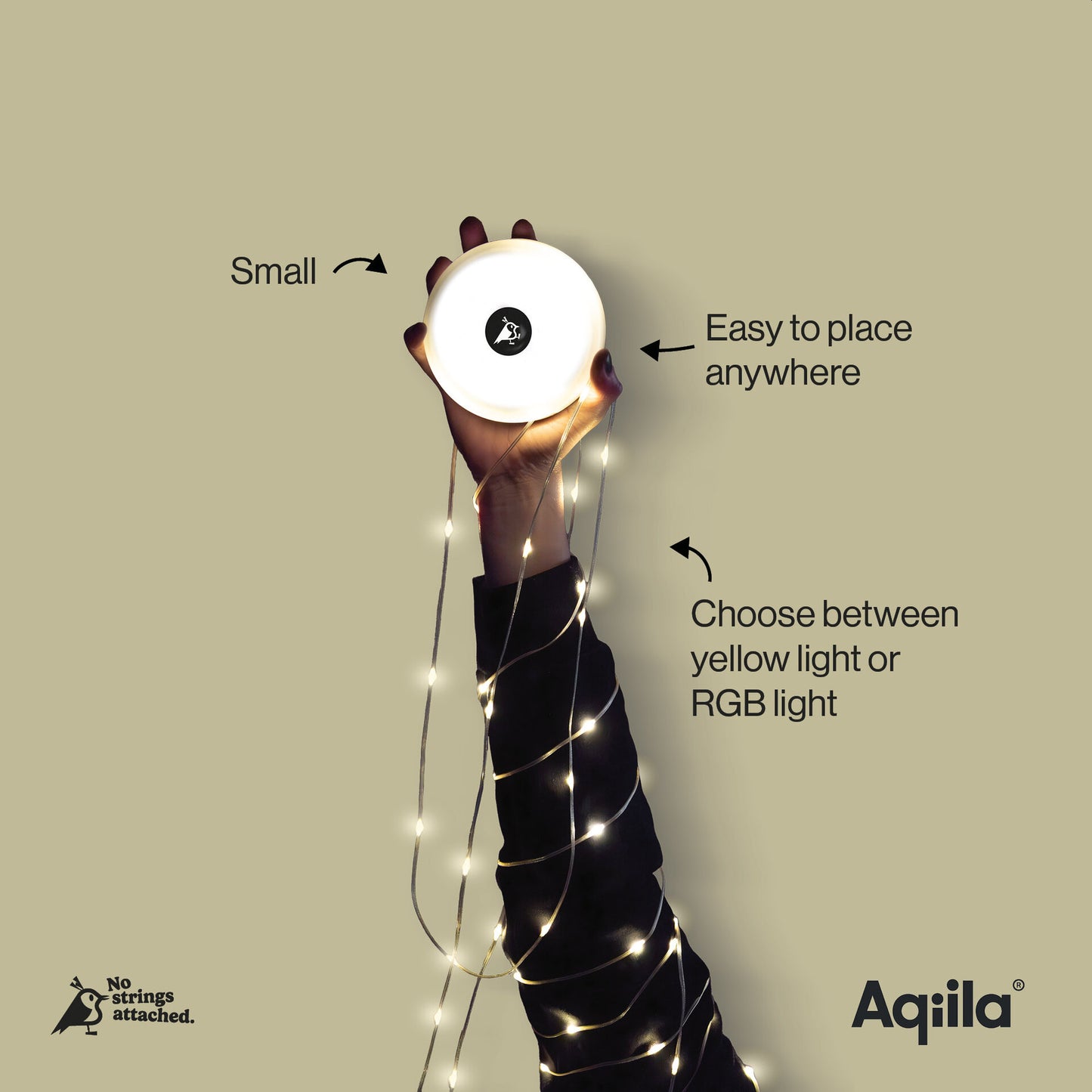 Aqiila Lightbird BL2 – Uttrekkbar Lyslenke – Camping – Oppladbar
