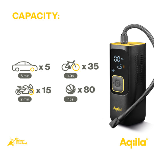 Aqiila Airbird C7 - Luftkompressor med powerbank