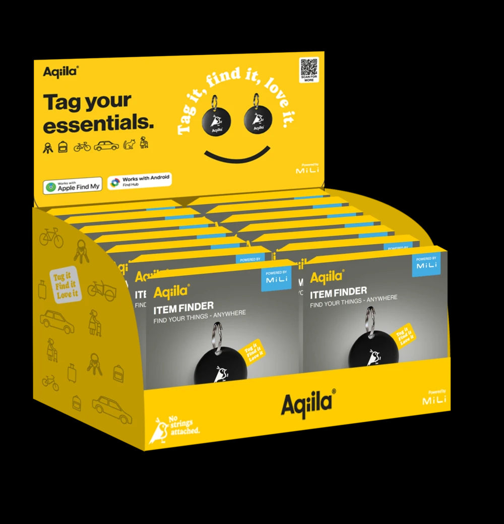Aqiila Tagbird Sporingsbrikke 4-pk – Apple og Android, IPX67