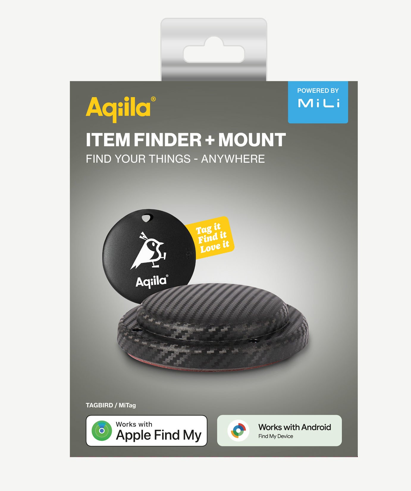 Aqiila Tagbird Sporingsbrikke med Monteringsdeksel – Apple og Android, IPX67