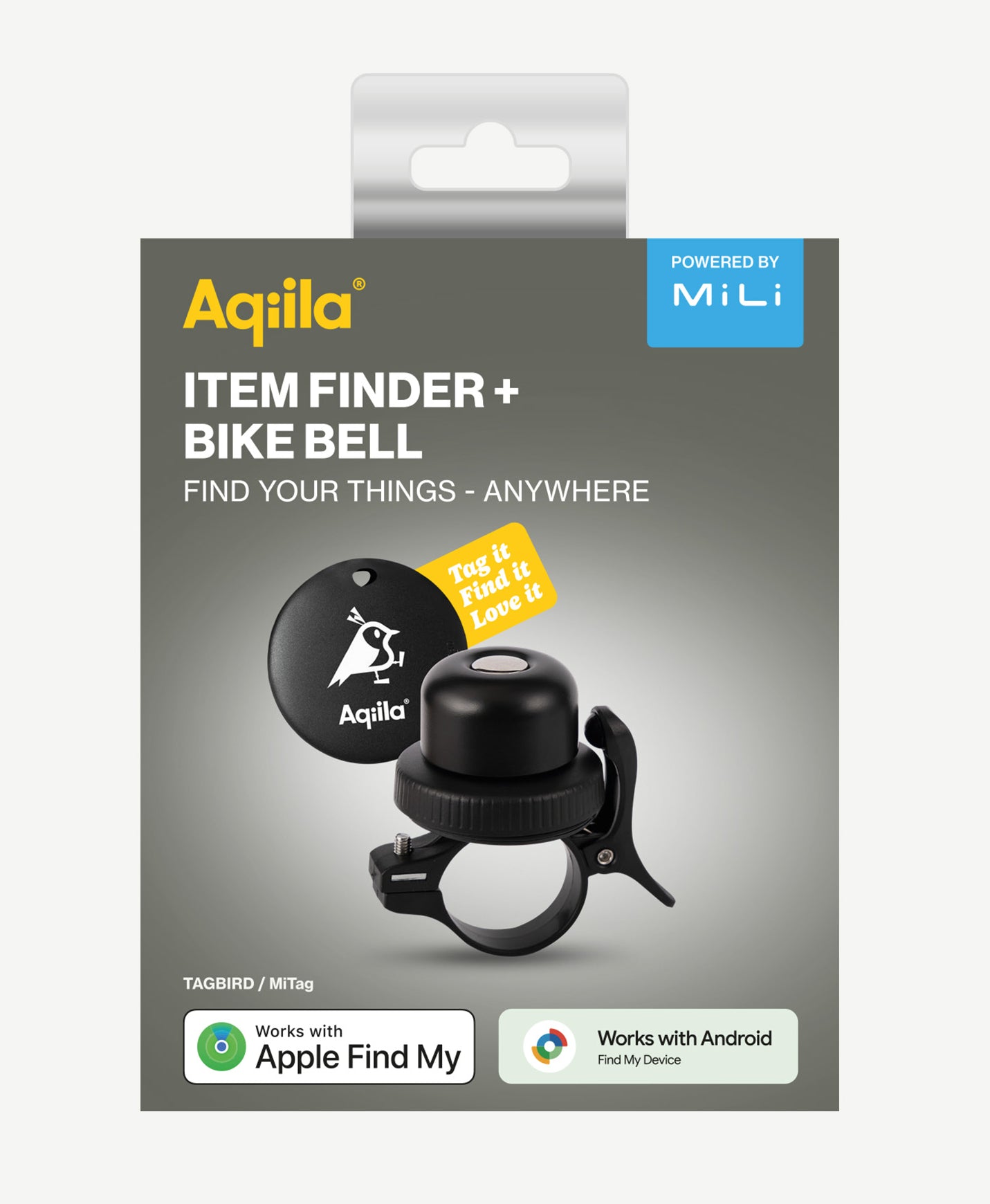 Aqiila Tagbird Ringeklokke med Sporingsbrikke – Sykkel, IPX67