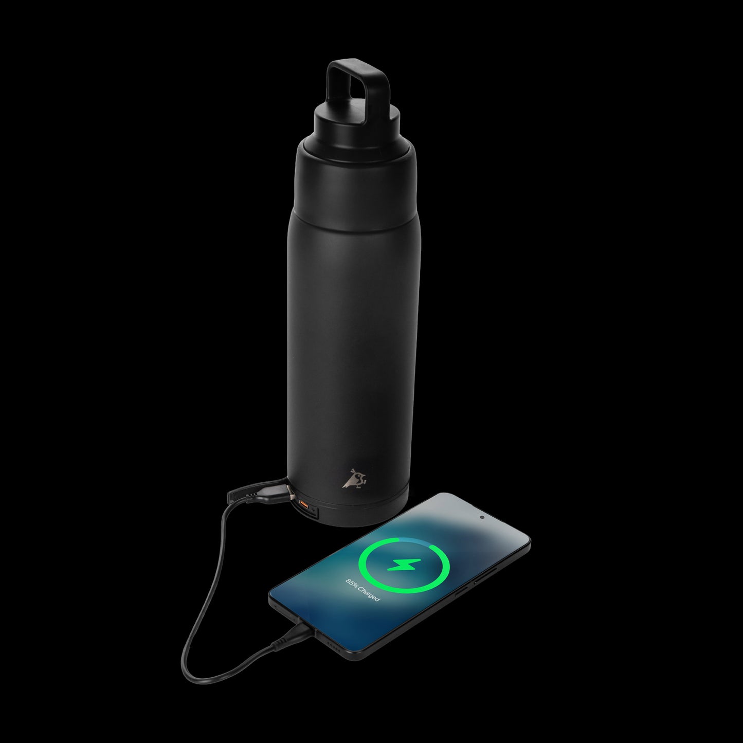 Aqiila Powerbottle BO5 - Drikkeflaske + Termos + Powerbank 5000mAh - 0,6L