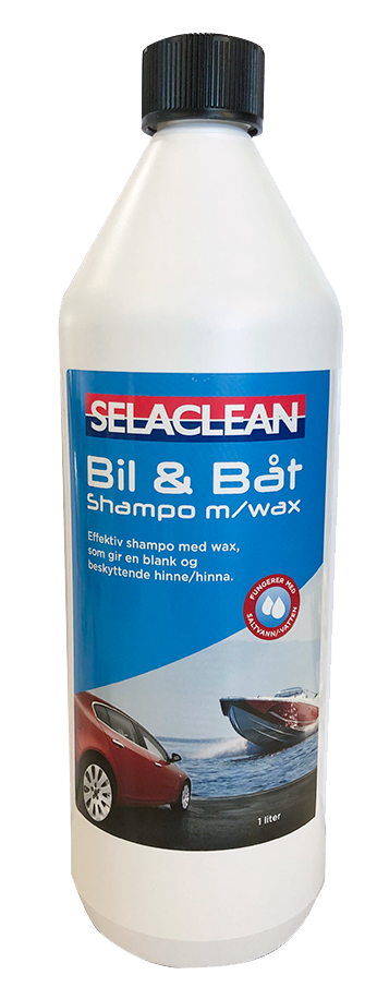 Selaclean Bil og Båtshampoo med Voks – 1 liter