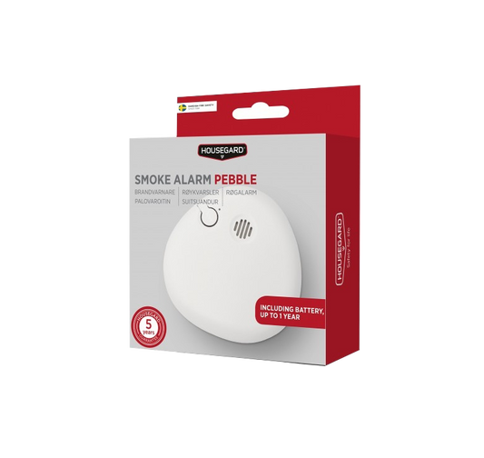 Housegard Pebble Røykvarsler – SA700 – Optisk – 9V batteri