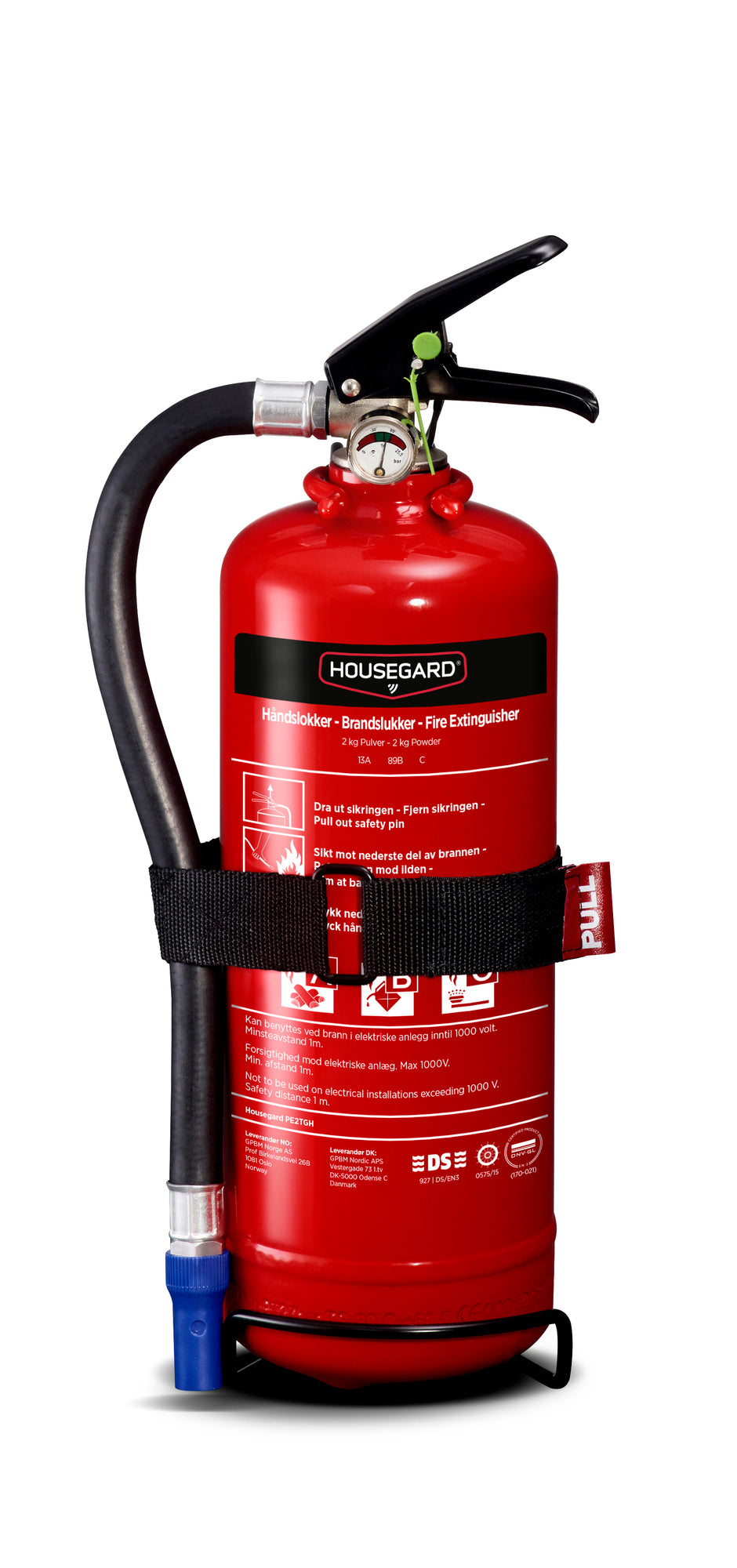 Housegard Brannslukker Pulver – 13A – 898-C – 2 kg