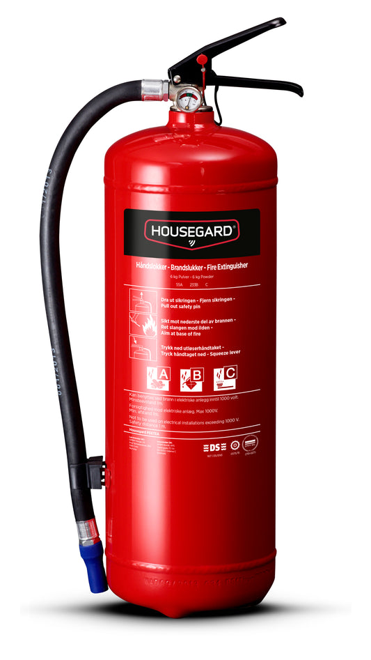 Housegard Brannslukker Pulver – 55A – PE6TEA – 6 kg